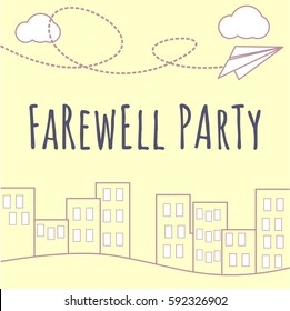 farewell party illustration