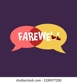 Farewell Party Illustration Background and Poster Card Design