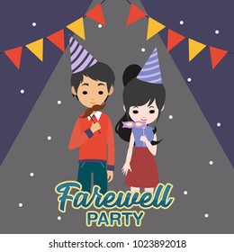 Farewell Party Illustration Design