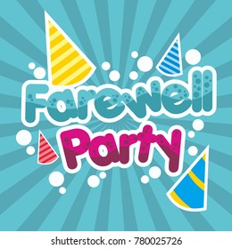 Farewell Party Illustration Design Vector