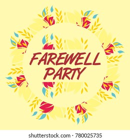 Farewell Party Illustration Design Vector Stock Vector (Royalty Free ...