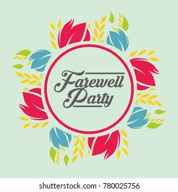 Farewell Party Illustration Design Vector