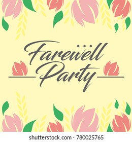 Farewell Party Illustration Design Vector