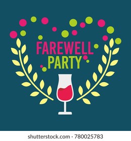 Farewell Party Illustration Design Vector