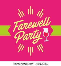 Farewell Party Illustration Design Vector