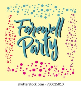 Farewell Party Illustration Design Vector