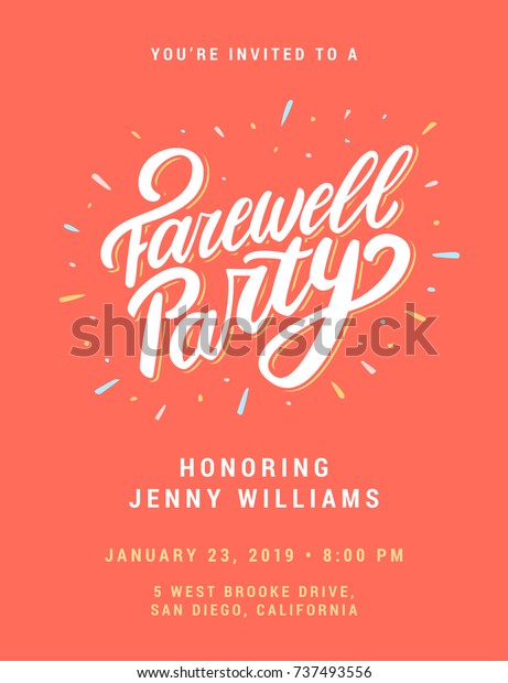 Free Farewell Invitation Template from image.shutterstock.com