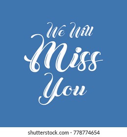 Farewell Party Template We Will Miss Stock Vector (Royalty Free ...