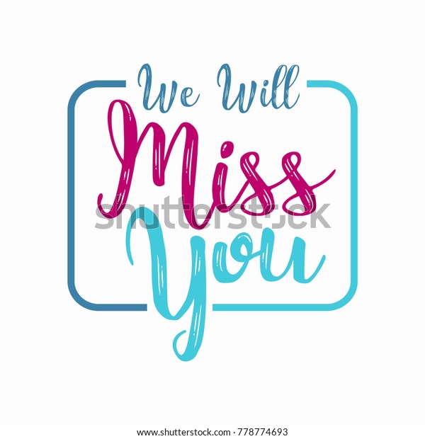 Farewell Party Template We Will Miss Stock Vector (Royalty Free ...