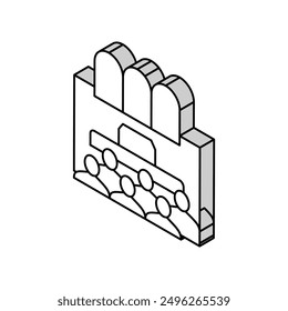 farewell room isometric icon vector. farewell room sign. isolated symbol illustration