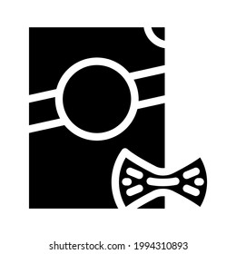 farfalle pasta glyph icon vector. farfalle pasta sign. isolated contour symbol black illustration