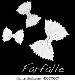farfalle vector image isolated