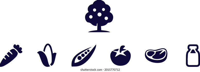 Farm and Agriculture Icons vector design 