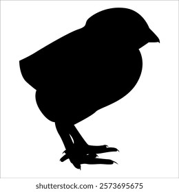 Farm Animal Duck Silhouette Vector Illustration