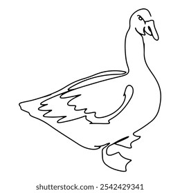 Farm Animal Garden Graphic Design Decoration Vector Line Art