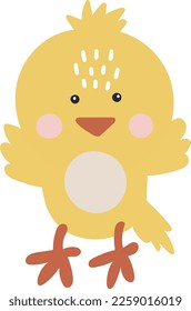 Farm animal isolted vector, Cute Animal chicken, Farm Clipart, Portrait animal vector, Baby animal element
