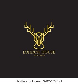 Farm animal logo design vector 