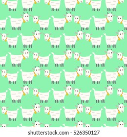Farm Animal Seamless Pattern : Vector Illustration