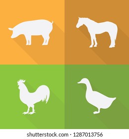 Farm animal silhouette