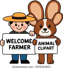 farm animal stickers set collection