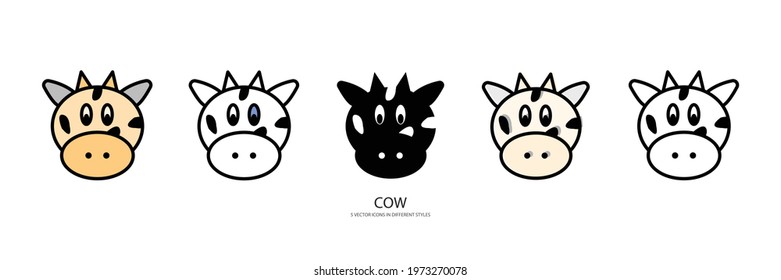  farm animal vector type icon