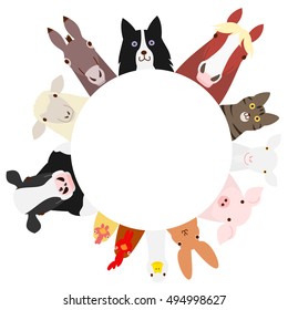 farm animals circle