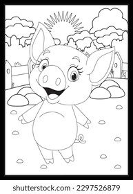 Farm Animals Coloring Pages for kids