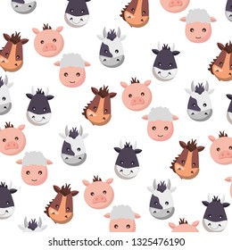 farm animals decoration pattern