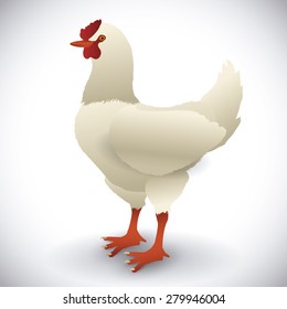 Farm animals design over white background, vector illustration.