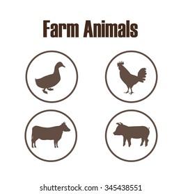 farm animals design, vector illustration eps10 graphic 