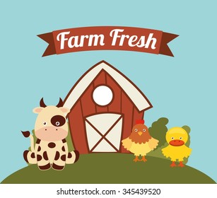 farm animals design, vector illustration eps10 graphic 