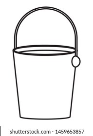 farm, animals and farmer pail icon cartoon in black and white vector illustration graphic design