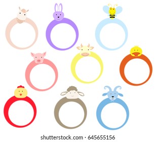 farm animals frame design