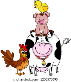 Farm animals friends
