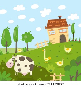 farm animals friends print