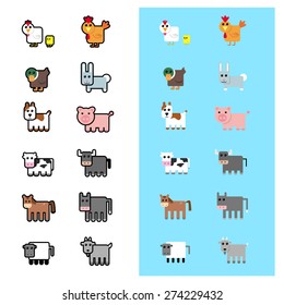 Farm Animals Icons