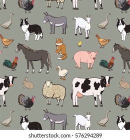 farm animals pattern