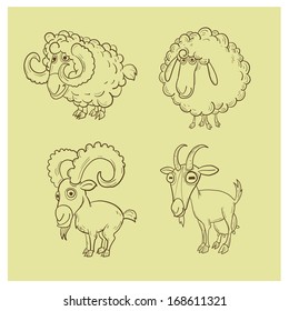 Farm animals set