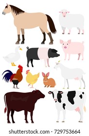 Farm animals set