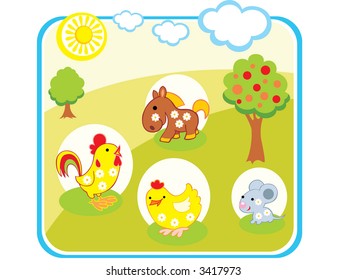 Farm animals set 4