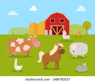 746 Barn With Cows Clipart Images, Stock Photos & Vectors | Shutterstock