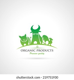 Similar Images, Stock Photos & Vectors of Animal farm label - vector