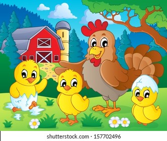 Farm animals theme image 7 - eps10 vector illustration.