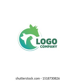 Farm animals vector design. Company logo