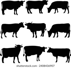 
Ilustración del conjunto de vectores de animales de granja