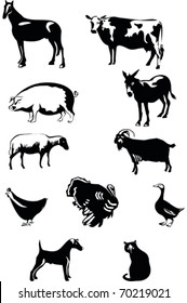 Farm Animals-Vector Set