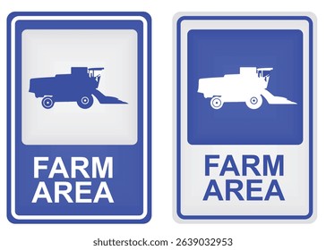 Farm area sign. vector illustration