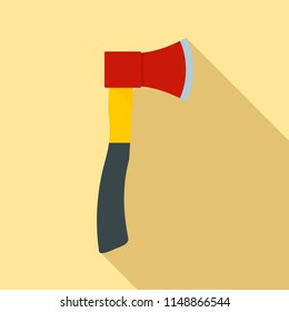 Farm axe icon. Flat illustration of farm axe vector icon for web design