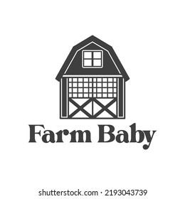Farm baby farmhouse quotes. Farmhouse Saying. Isolated on white background. Farm Life sign.  Southern vector quotes.
