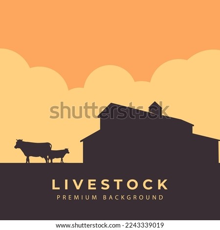 farm background agriculture design for template banner with barn logo vector illustration